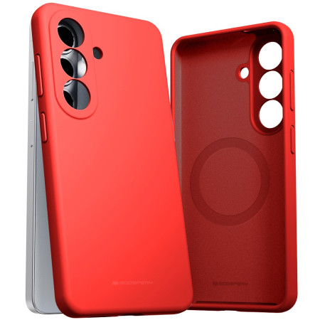 Dėklas Mercury Pure Magsafe Silicon Case Samsung S947 S26 Plus raudonas