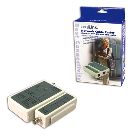 Logilink RJ11, RJ12, RJ45 ir BNC Kabelių Testeris