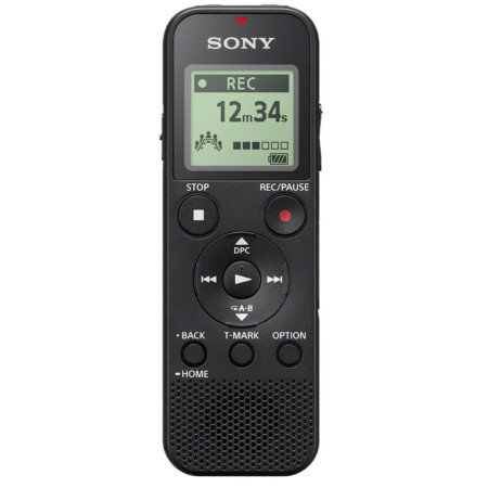 Sony ICD-PX370 diktofonas su vidine atmintimi ir atminties kortele - Juoda