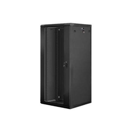 Lanberg 19" 27U 600x600 juoda sieninė rack spinta V2