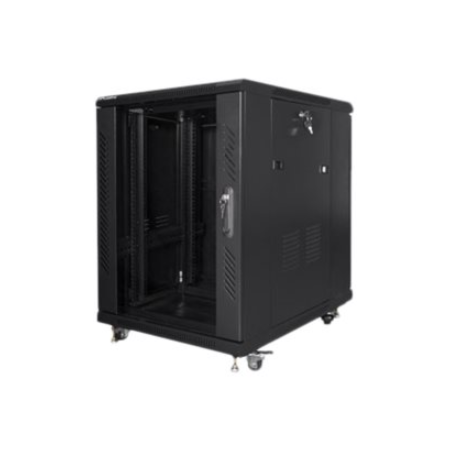 Lanberg 19" 15U 600x800 mm stovinti rack spinta juoda