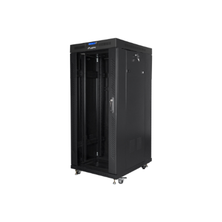 Lanberg 19" rack šafa 27U 800x1000 juoda su stiklinėmis durimis LCD V2