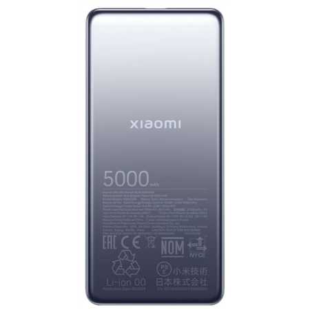 Xiaomi Ultra Slim Power Bank 5000 mAh