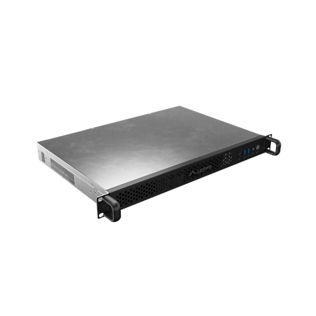 Lanberg Rackmount server chassis ITX 300/10 19"/1U | SC01-3001-10B | Black