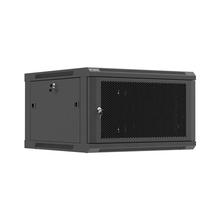 Lanberg Wall mounted installation cabinet 19" 6U 600X600 | WF01-6606-23B | Black