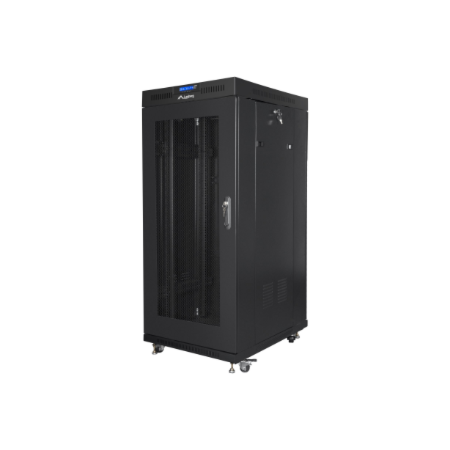 LANBERG 19" 27U Rack Stovas 600x800 Juodas su Perforuotomis Durimis LCD V2