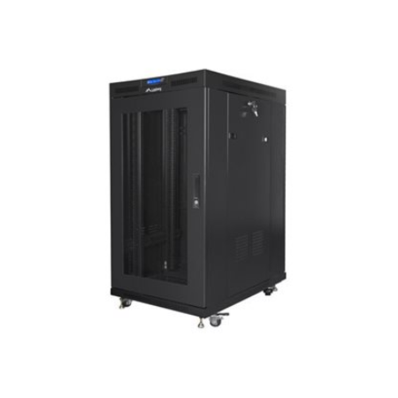 LANBERG 19" 22U Rack Stovas su Perforuotomis Durimis (Flat Pack)