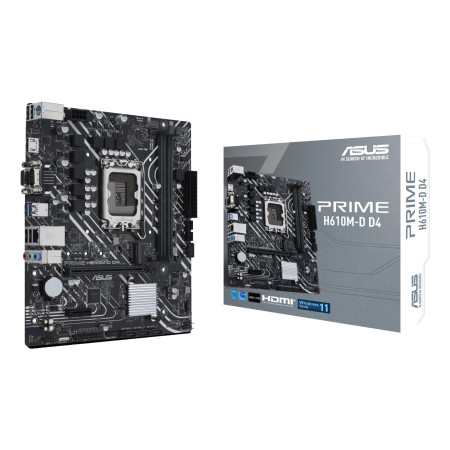 ASUS PRIME H610M-DD4 Pagrindinė plokštė Intel H610 LGA 1700 Micro ATX