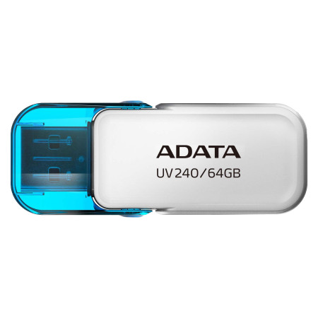 ADATA 64 GB USB2 Atminties Drive (Baltas) AUV240-64G-RWH