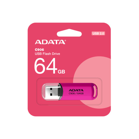 Adata AC906 64 GB Rožinis USB atmintukas