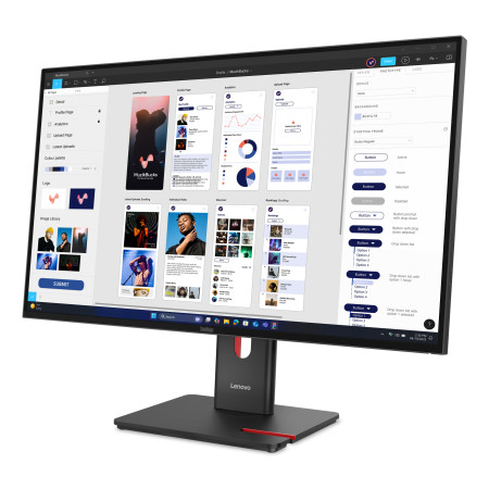 Lenovo ThinkVision T32UD-40 Kompiuterio monitorius - 31.5" | 3840 x 2160 | Juodas