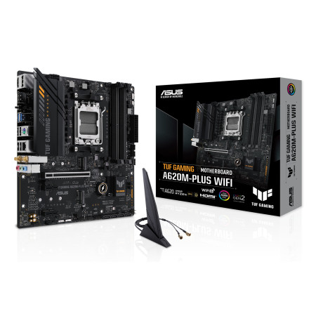 ASUS TUF GAMING A620M-PLUS WIFI AMD A620 AM5 lizdas micro ATX