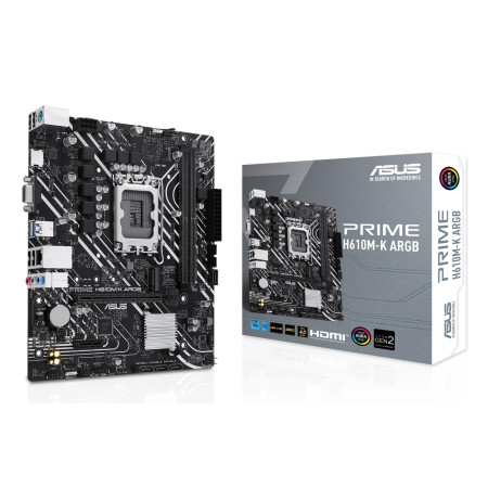 ASUS PRIME H610M-K Micro-ATX pagrindinė plokštė (LGA1700, DDR5)