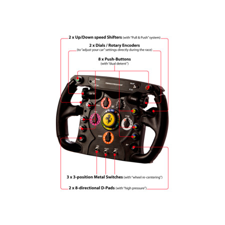 Thrustmaster Ferrari F1 Vairas Juodas Analogas PC, PlayStation 3/4/5, Xbox