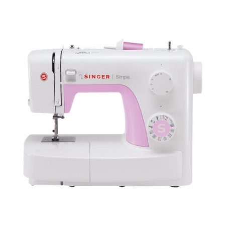 Siuvimo mašina Singer Simple 3223 balta-rožinė