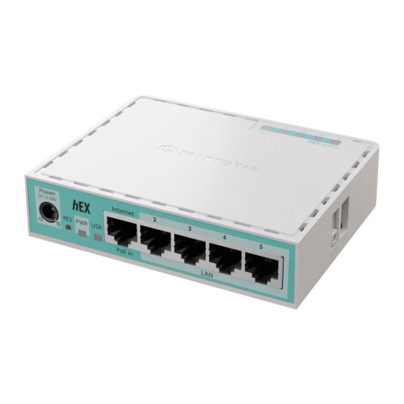 Mikrotik NET ROUTER 10/100/1000M 5P HEX/E50UG