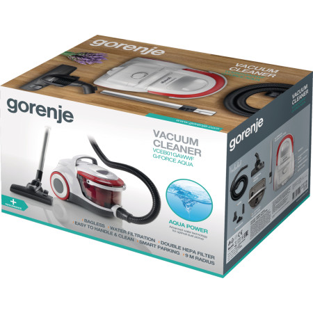 Gorenje VCEB01GAWWF 3 L Cilindrinis dulkių siurblys Sausa Bemaišis