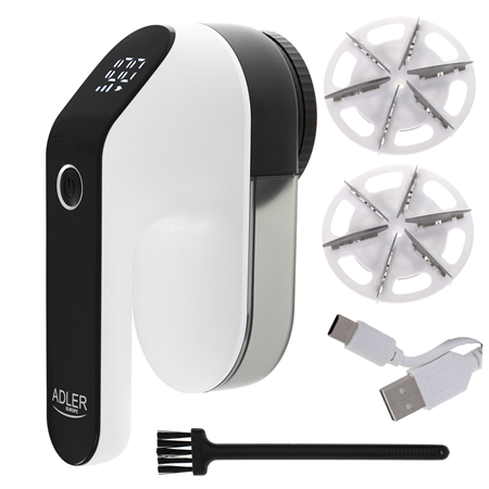 Adler AD 9618 baltai-juodas audinių skutimo mašina