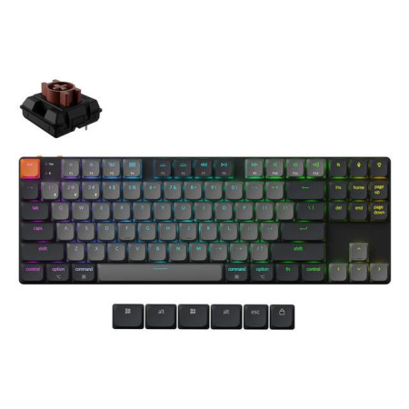KEYCHRON K1 RGB Juoda Klaviatūra
