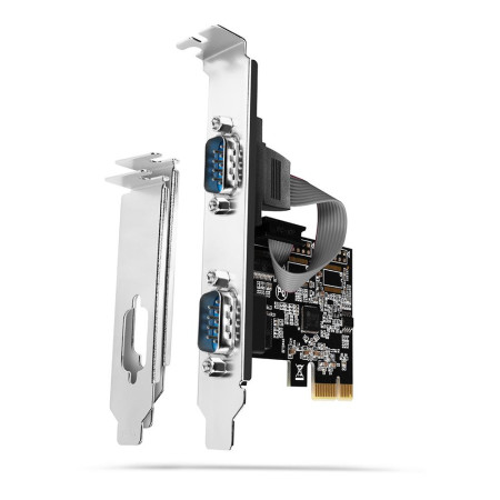 PCIe tinklo plokštė 2 prievadai 250Kbps AXAGON