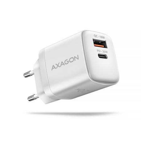 AXAGON USB 20W 2-Port Mobilus Įkroviklis Baltas ACU-PQ20W