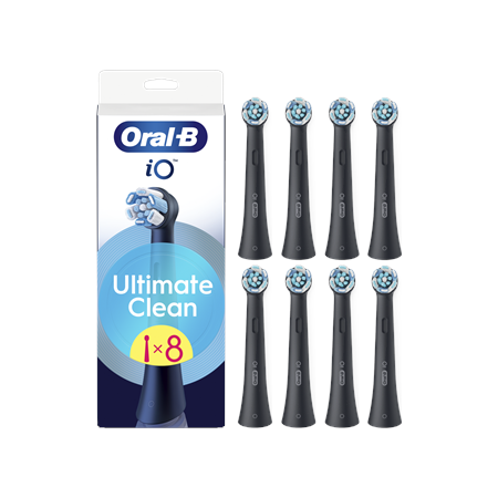 Oral-B iO Ultimate Clean EB8 | 8 vnt. | juodas