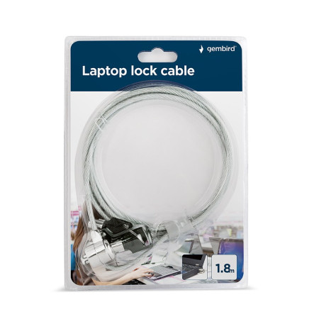 Gembird LK-K-01 Kabelinė spyna nešiojamiesiems kompiuteriams