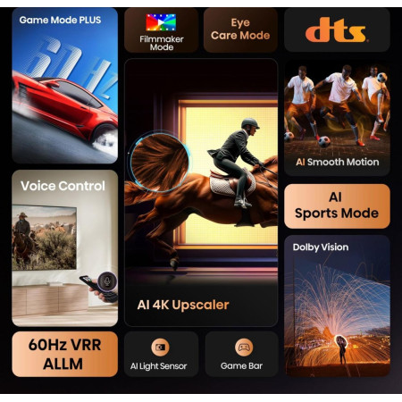 Hisense 65A6Q televizorius 165,1 cm (65") 4K Ultra HD Smart TV