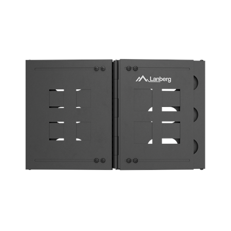 Lanberg Folding Bracket Wall-mount 19" 6U | FB01-5406-10B | Black