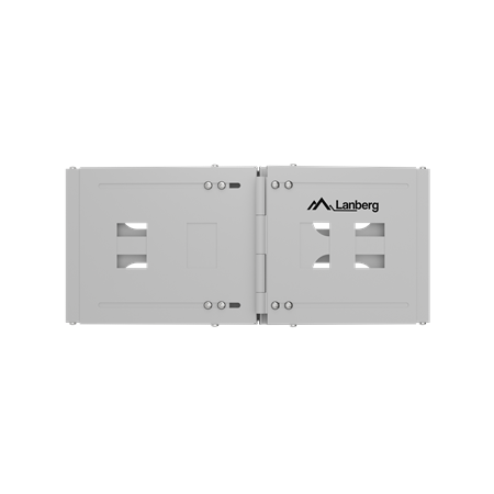 Lanberg Folding Bracket Wall-mount 19" 4U | FB01-5404-10S | Grey