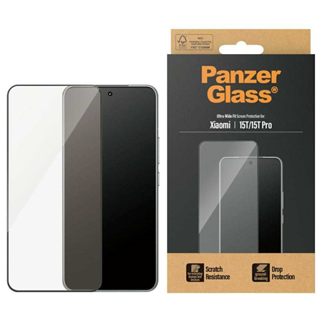 PanzerGlass Screen protector | Xiaomi | 15T/15T Pro | Transparent | Ultra-Wide Fit