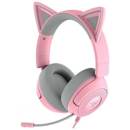 Razer Gaming Headset | Kraken Kitty V3 X | Wired | Over-Ear | Microphone | Quartz