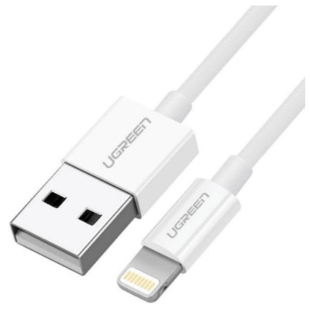 Ugreen MFi USB-A į Lightning kabelis 2.4A 2m baltas