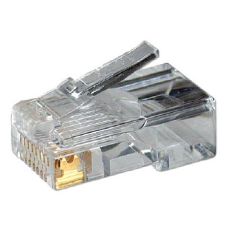 Logilink | MP0002 | CAT5e Modular PlugSuitable for 8P8C Round CablePlug unshieldedGold-plated contacts | Transparent