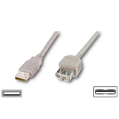 Logilink | USB 2.0 extensio cable, | USB-A to USB-A USB A female | USB A male