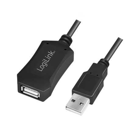 Logilink | USB 2.0 repeater 5m | USB-A to USB-A USB A male | USB A female