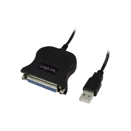 Logilink | USB 2.0 adapter to Paralel (LPT)  DB25 , 1,8m | USB-A to LPT USB A male | DB25