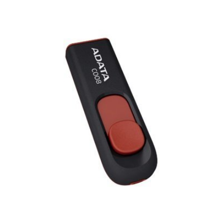 ADATA | C008 | 64 GB | USB 2.0 | Black/Red