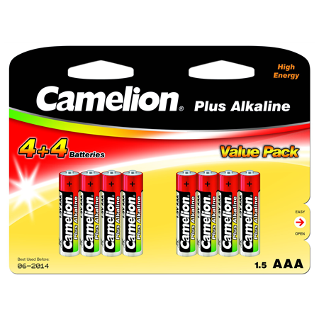 Camelion | AAA/LR03 | Plus Alkaline | 8 pc(s)
