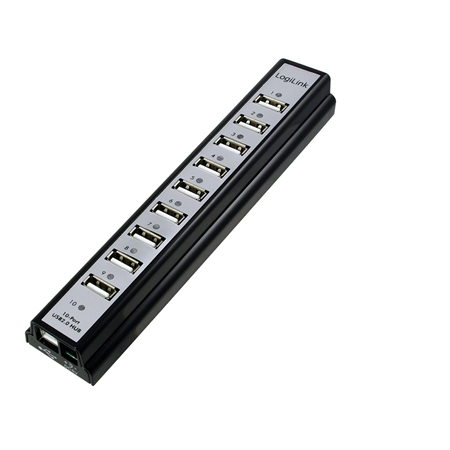 Logilink | USB 2.0 Hub-10 port whit power adapter