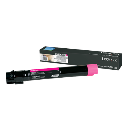 Lexmark X950X2MG | X95x Magenta Extra High Yield Toner Cartridge (22K) | Cartridge | Magenta