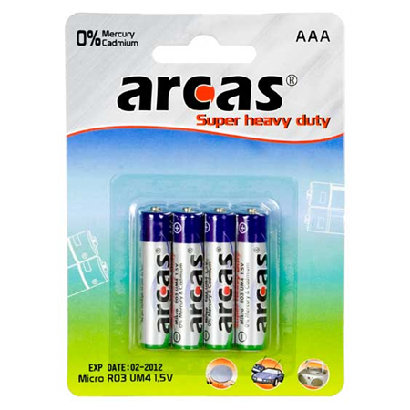 Arcas | AAA/R03 | Super Heavy Duty | 4 pc(s)
