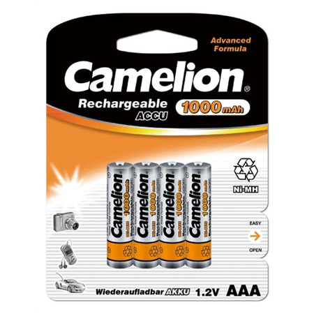Camelion | AAA/HR03 | 1000 mAh | Rechargeable Batteries Ni-MH | 4 pc(s)