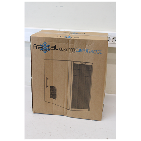SALE OUT. Fractal Design | Core 1000 USB 3.0 | Black | Micro ATX | DAMAGED PACKAGING, BENT ON THE SIDE | Power supply included N