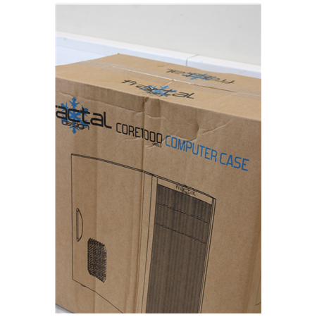 SALE OUT. Fractal Design | Core 1000 USB 3.0 | Black | Micro ATX | DAMAGED PACKAGING, BENT ON THE SIDE | Power supply included N