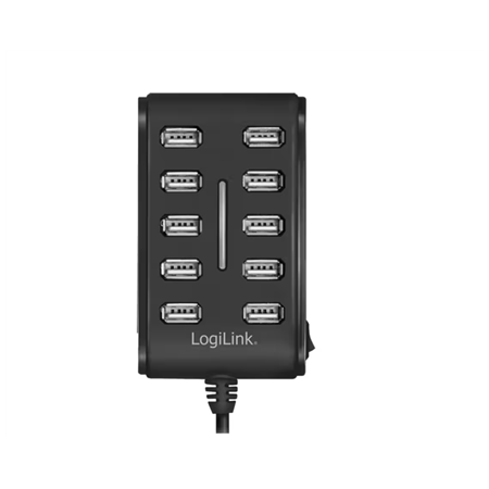 Logilink | USB Hub 10-Port USB2.0 with power adapter 3.5A | UA0125