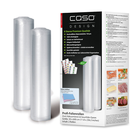 Caso | Foil rolls | 01222 | 2 units | Dimensions (W x L) 30 x 600 cm | Ribbed