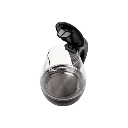 Kettle | Adler | Kettle | AD 1224 | Standard | 2000 W | 1.5 L | Glass | 360° rotational base | Black