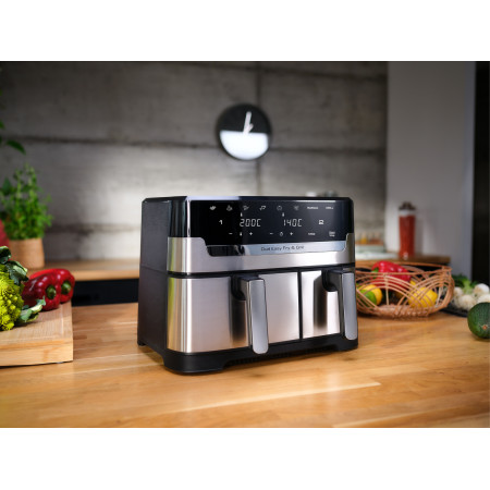 Tefal Dual Easy Fry & Grill EY905D Dvigubas 8,3 L Karšto oro gruzdintuvė