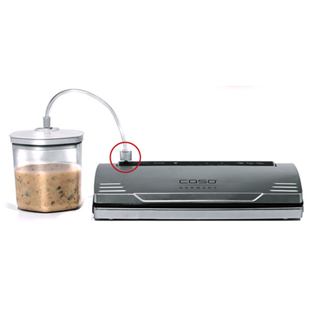 Caso | Vacuum Canister Set | 01260 | 3 canisters | White/Transparent